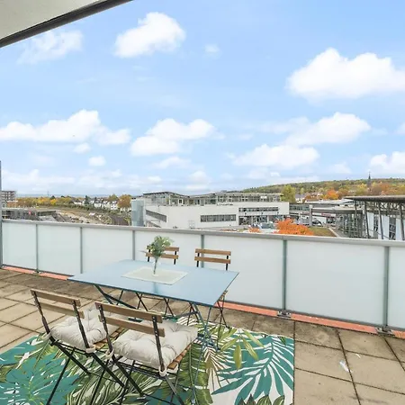 Design-apartment - Kueche - Dachterrasse - Zentral